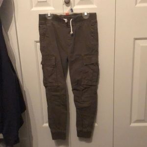 Dark green casual pants